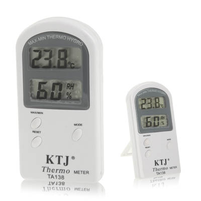 Indoor 2 LCD Display Thermometer with Hygrometer TA138B - Click Image to Close